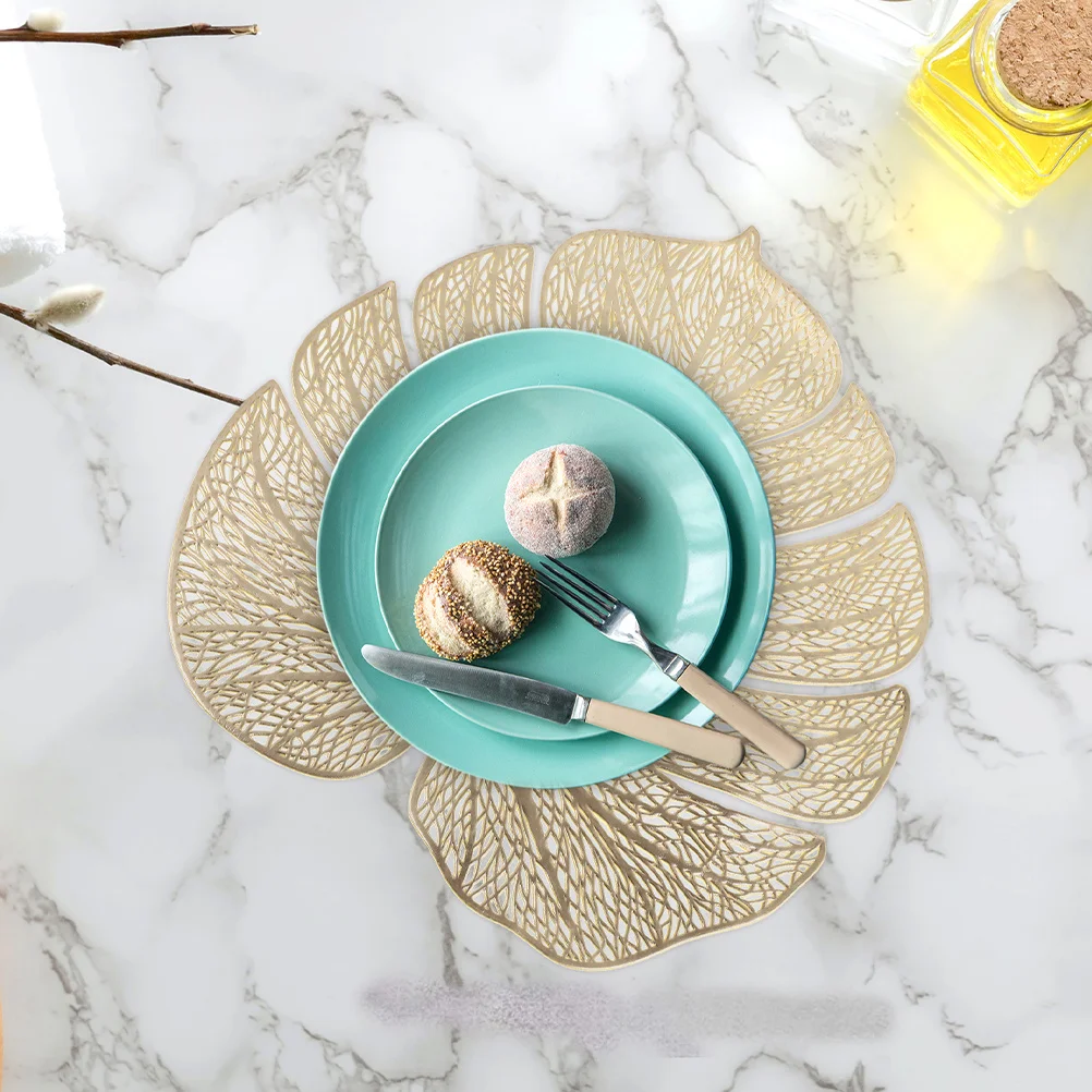 4 قطعة طاولة طعام حصيرة ورقة تحديد الموقع مقاومة للحرارة قابلة لإعادة الاستخدام الصيف الجدول حصيرة القهوة اكسسوارات الطرف الديكور