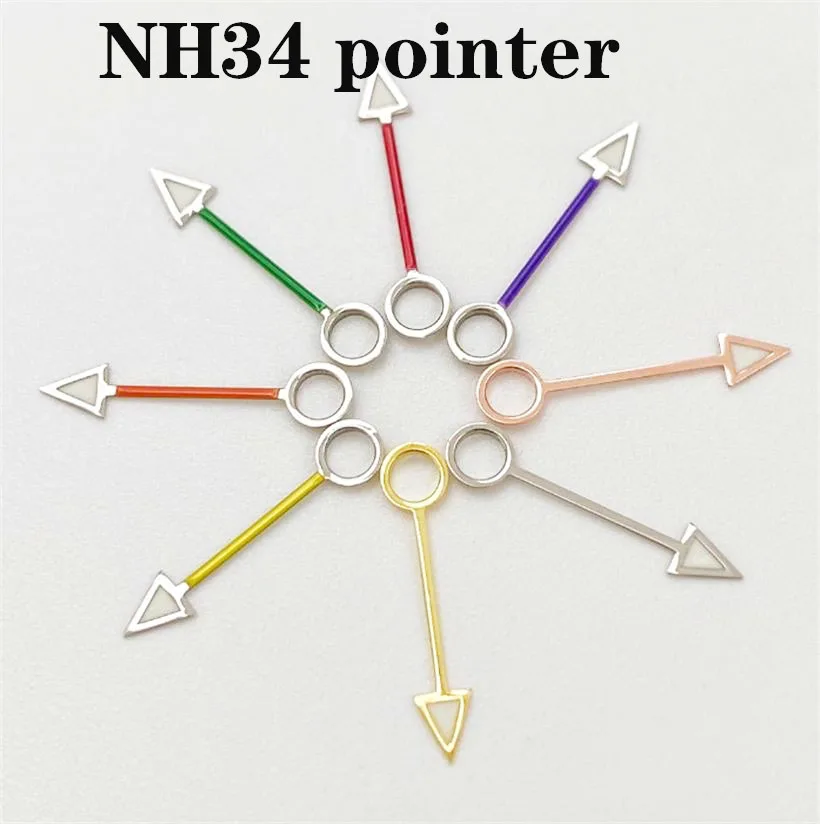 For NH34 Movement GMT Ice Blue Night Light Mechanical Watch Modification Diving Watch Pointer BGW9 Night Light Watch Accessories