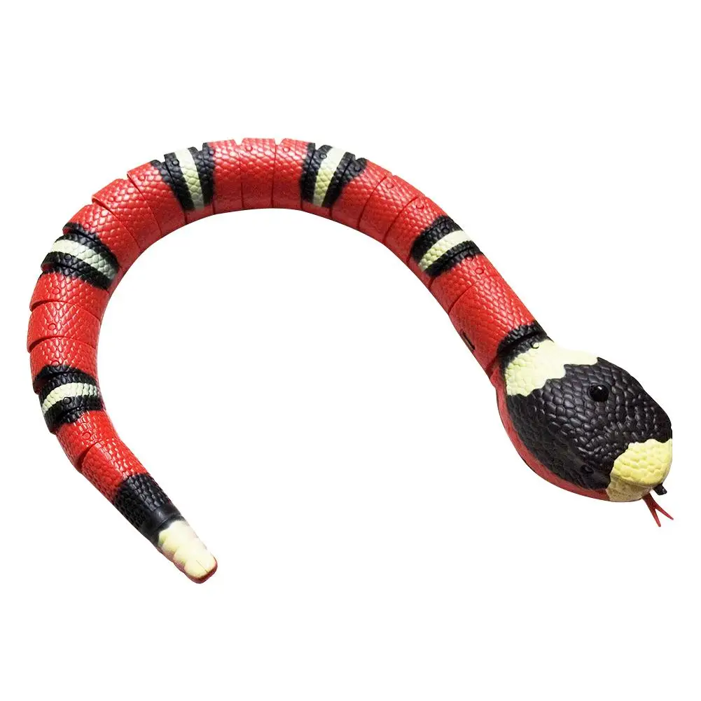 

Tricky Snake Cat Toys Interactive Electric Induction Snake Toy Smart Sensing Tease Toys USB Rechargeable Eletronic Snake