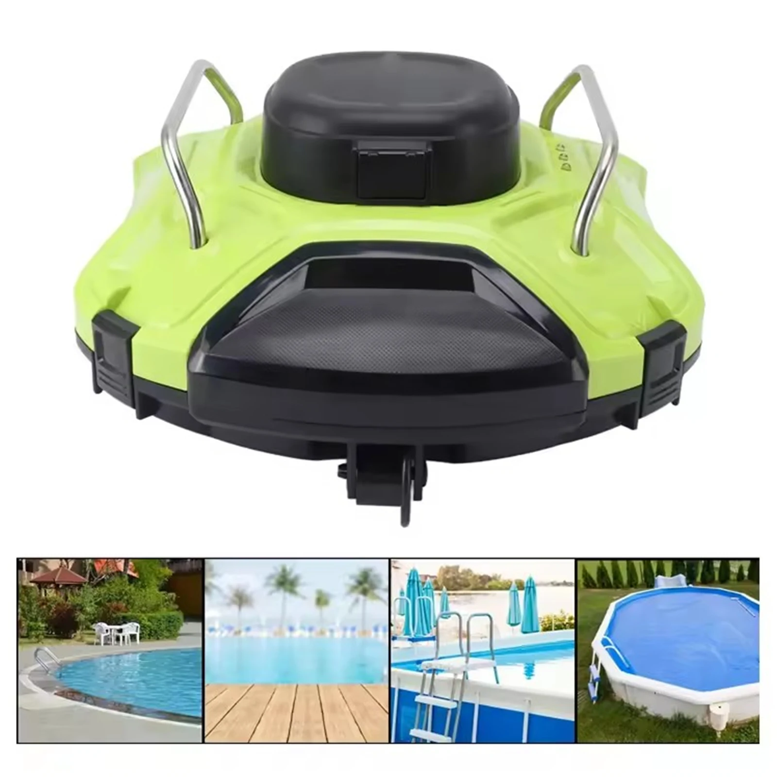 

Cordless Robotic Pool Cleaner 360 Degree Powerful Cleaning Automatic Pool Vacuum Cleaner with Automatic Route Planning