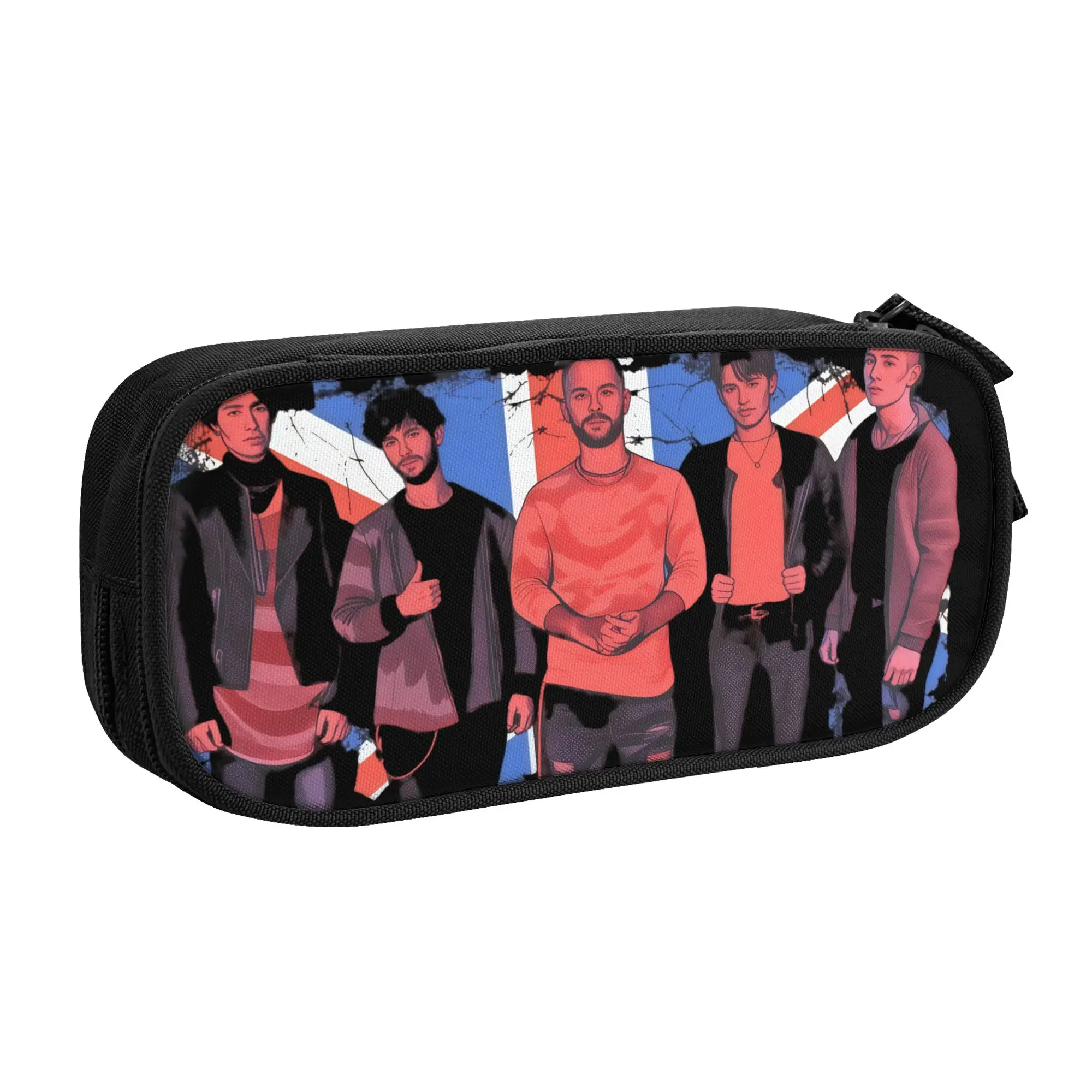 English Rock Band Asking Alexandria  School Pencil Case Girls Boys Large Capacity  Pencil Pouch Students Stationery