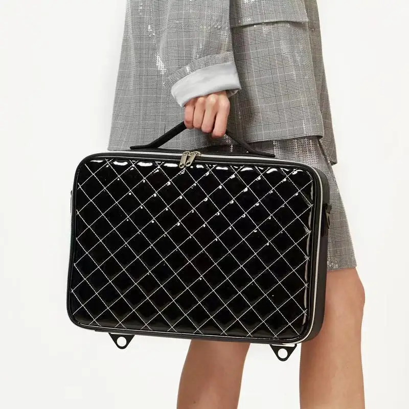 2026 New Professional Makeup Organizer Cosmetic Case Bolso Mujer Cosmetic Bag Large Make Up Storage Case Multilayer Suitcase