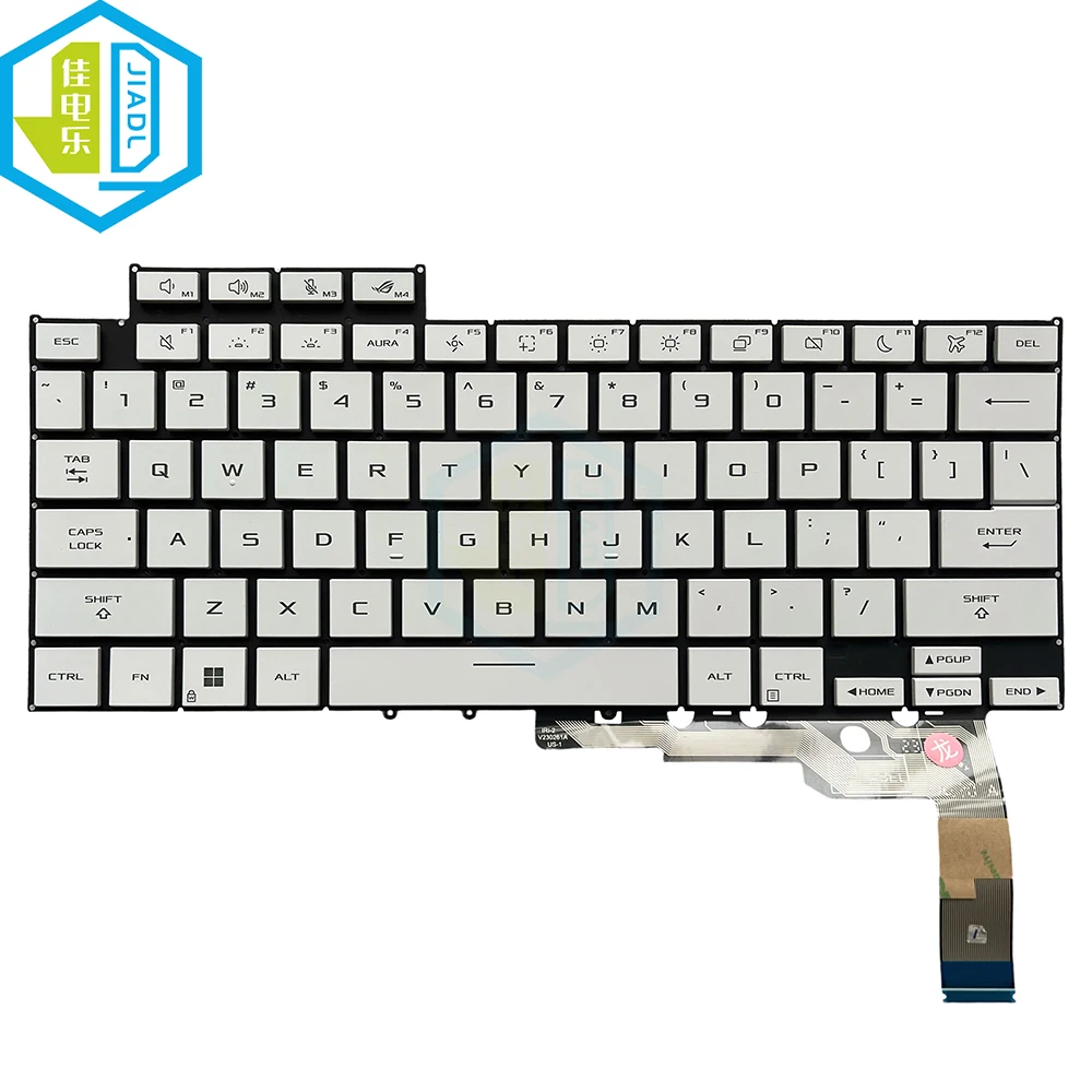

Новая американская английская клавиатура с подсветкой для ASUS ROG Zephyrus G14 2025 GU403 GA403, белая, с подсветкой, для ноутбука