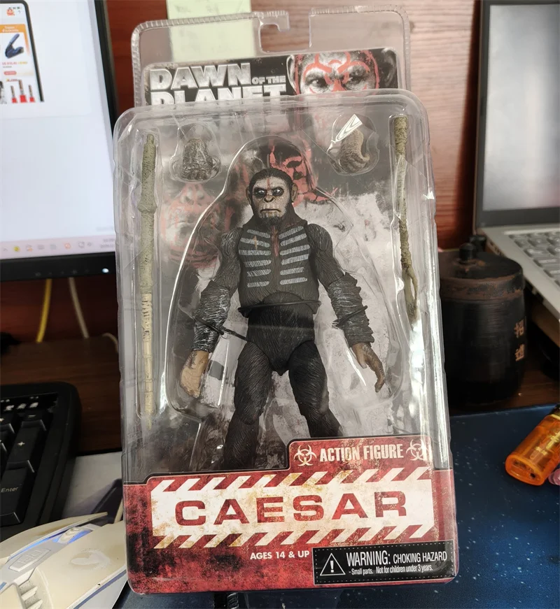 Фигурки из коллекции Rise of the Planet of the Apes: Цезарь, Коба, Лука, Морис. ПВХ-игрушки, персонажи из фильма, орангутаны, Neca Figuras, подарок.