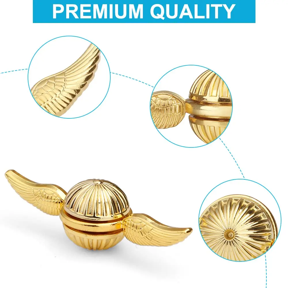 Metallic Spinner Fidgeting Toys, Antistress Metallspielzeug EDC Fidget Spinner für Angst Erwachsene Kinder Sensorisches Stressabbau-Spielzeug