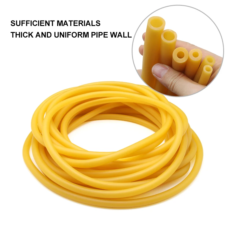 Latex Elastic Rubber Tube DIY Slingshot Catapult Tension Band Hose ID1.6x3.2‑6x9mm Multi‑Spec High Stretch Power Rubber Tubing