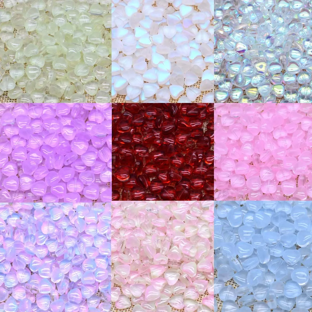 30/60 sztuk 8mm serce szklany koralik do tworzenia biżuterii DIY akcesoria kolczyk naszyjnik ręcznie robione czeskie szkło luźne koraliki dystansowe