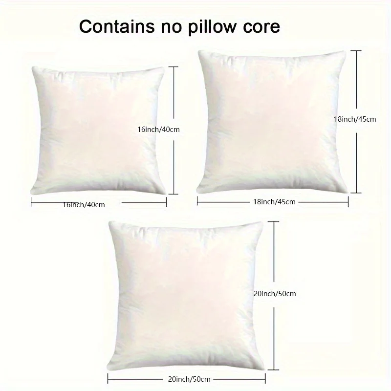4pcs Holiday Christmas Pillow Covers – Elegant White Snowflakes and 