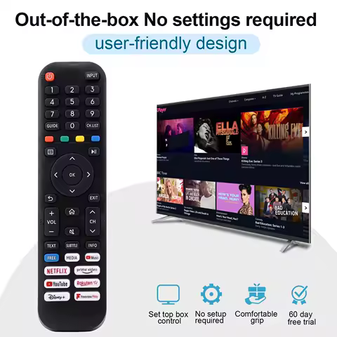 New for Hisense Remote Control En2G30H/En2A30 Universal Replacement Remote Control for Hisense-Vidaa-Tv - No Setup Required