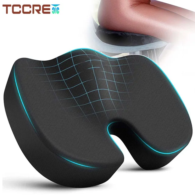 Poduszka podróżna z pianki Memory Foam Poduszka w kształcie litery U na poduszkę na krzesło Poduszka samochodowa Podparcie bioder Masaż Poduszka ortopedyczna