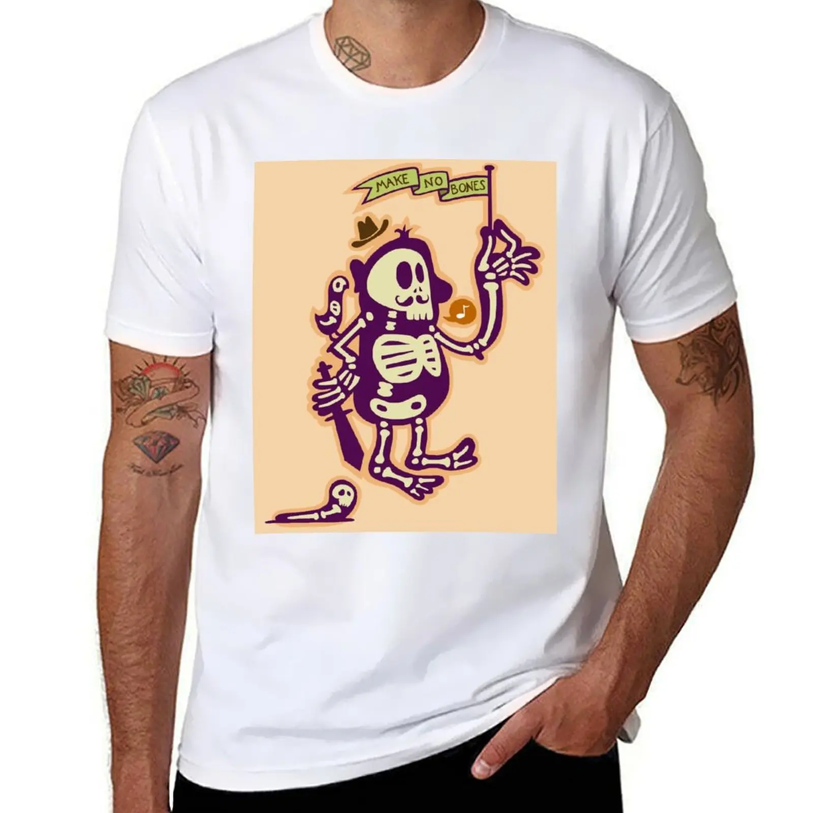 

Make no bones T-Shirt man t shirts cotton funny t shirts cotton T-Shirt