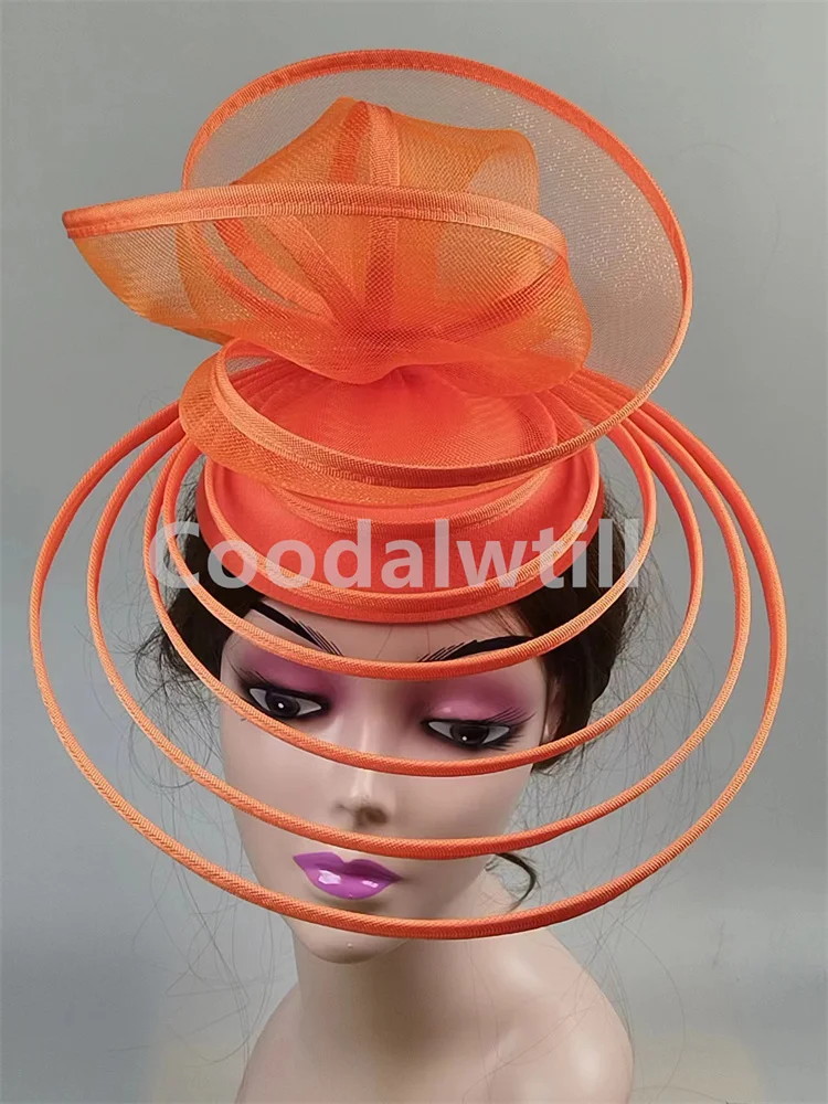 Royal Ascot Luxury Fascinator Hat Women Wedding Headpiece Mesh Hat Formal Event Pillbox Fascinator Hats Ladies Mariage Millinery