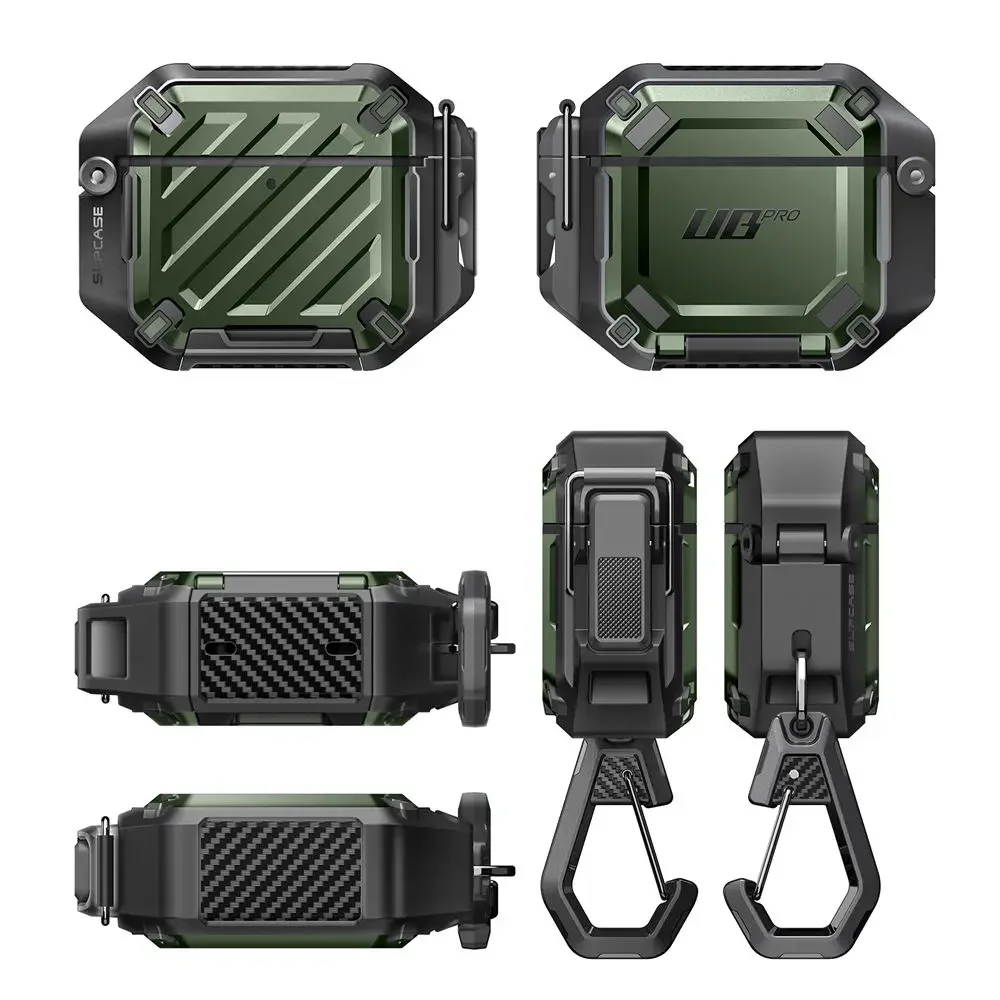SUPCASE For Apple Airpods 5/4 Case (2026/2024) 5th/4th Generation UB Pro Robuste Vollschutz-Schutzhülle mit Karabiner – Detail 23