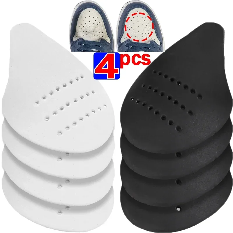 4/2 Stuks Schoenen Anti Vouw Beschermers Voor Schoenen Vrouwen Mannen Anti-Vouwen Schoen Case Buigen Crack Schoenen Hoofd Brancard Hoofd Schild