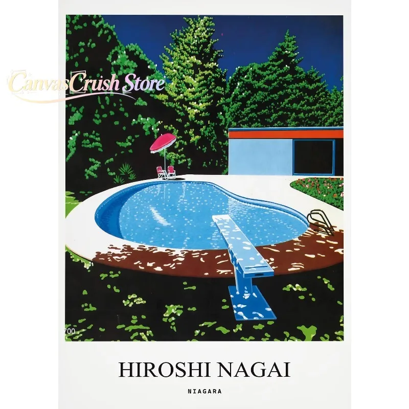 Vintage Nagai Hiroshi Vaporwave Japan Beach City Summer Wall Art Canvas Painting Printing Wall Painting Living Room Decor 2026