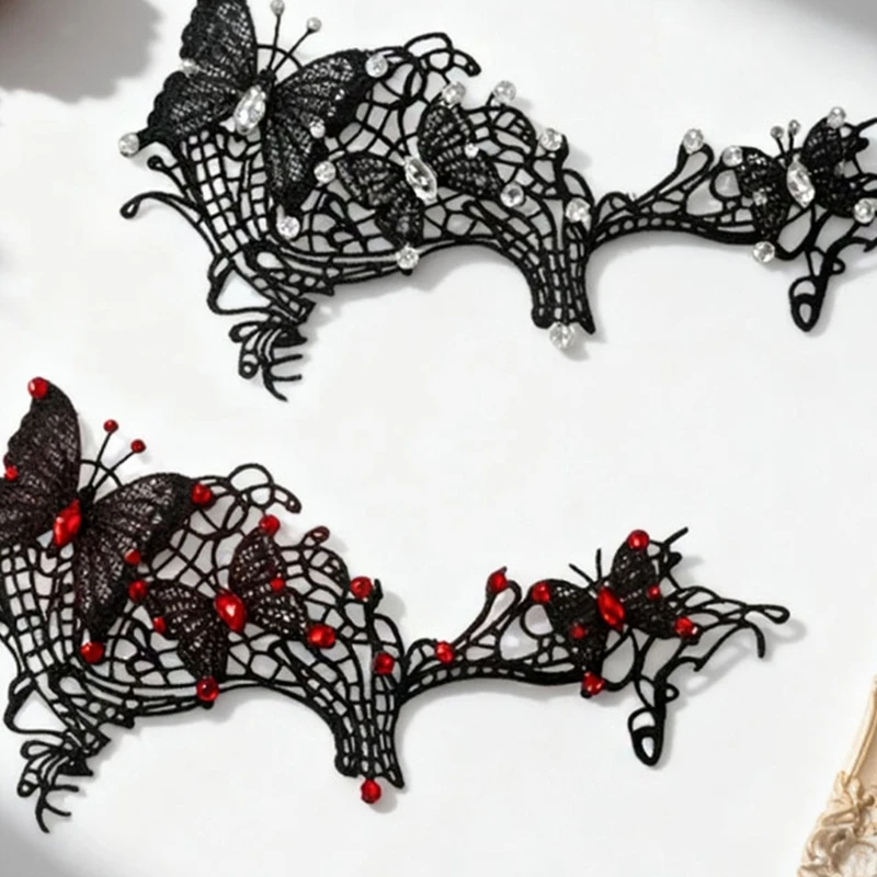 E15F Mặt nạ mắt thanh lịch Thạch trang trí cho các sự kiện theo chủ đề Vai trò trong các bữa tiệc trang phục