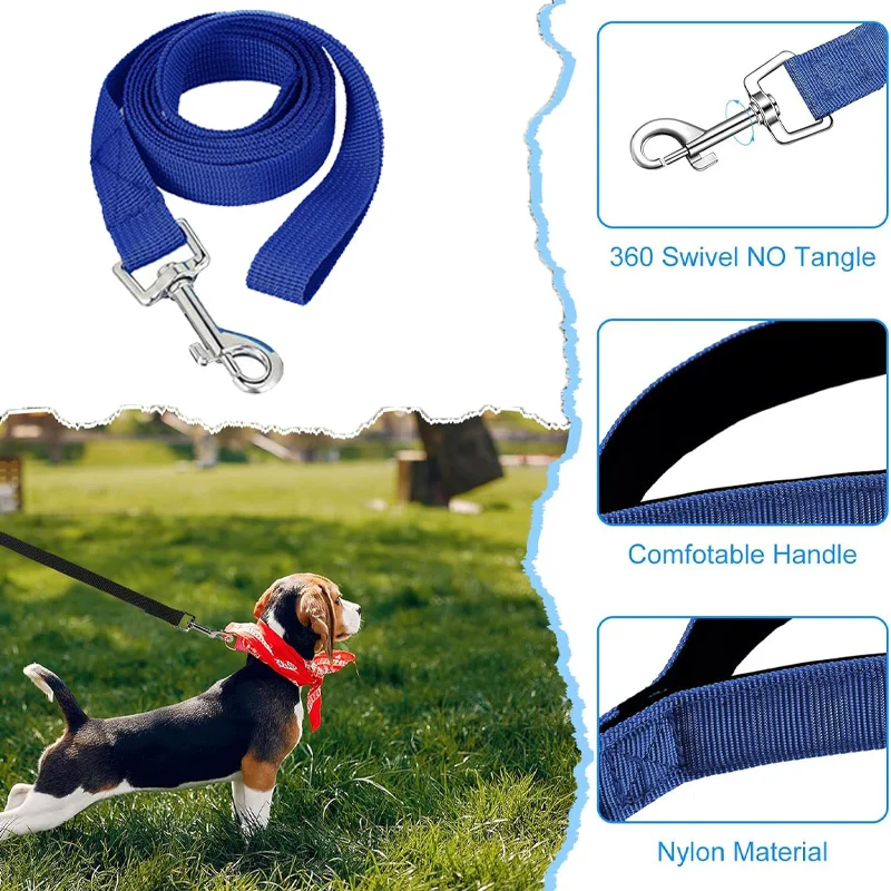 Adjustable Goat Collars with Bells Dog Collar Pet Leash Nylon Rope Sheep Grazing Copper Bell Farm Animal Accessories