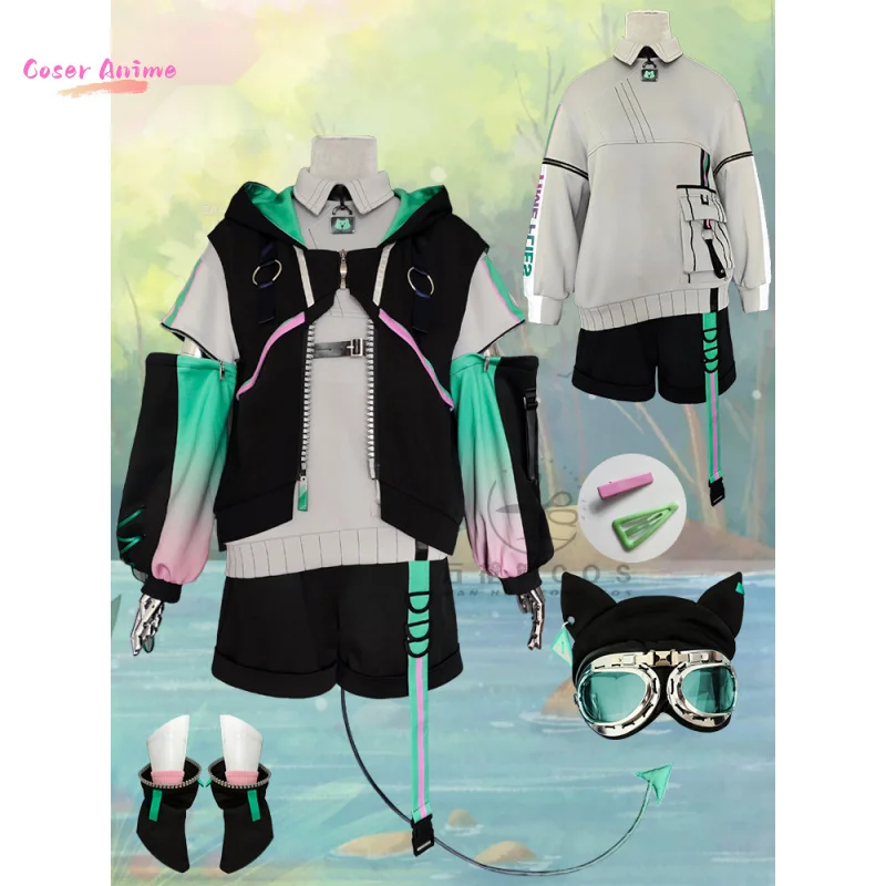 Juego VirtuaReal Aza Cosplay disfraz uniforme fiesta de Halloween para mujeres hombres accesorios de carnaval