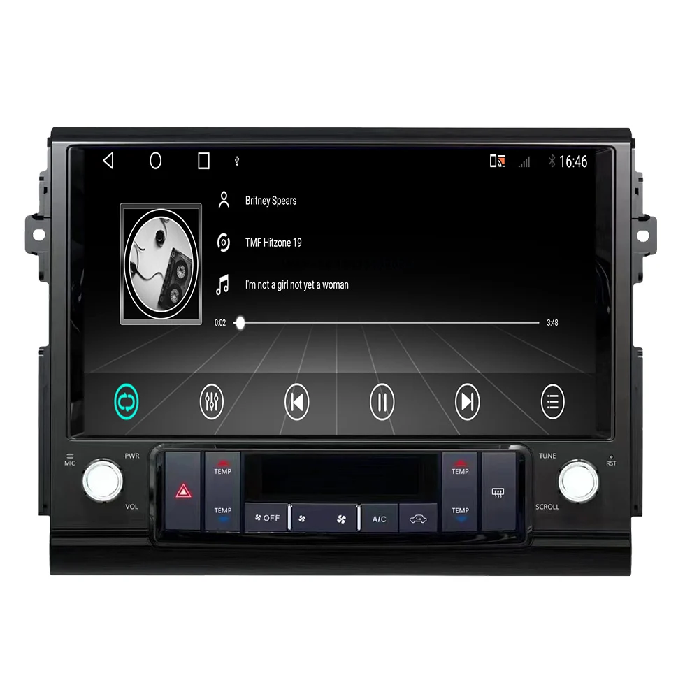 13.3 Inch Carplay for FJ 2007-2020 Android 13 Auto Wireless Car Radio Navigation Head Unit Multimedia Player