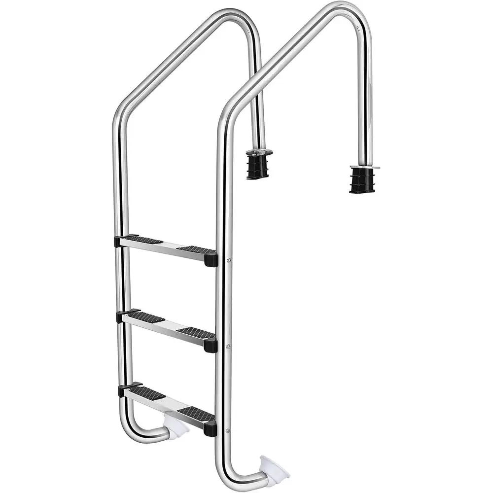 

3-Step Stainless Steel Pool Ladder with Non-Slip Steps, Heavy Duty for Inground Pools, Gyms, and Water Parks, Supports Up to 265