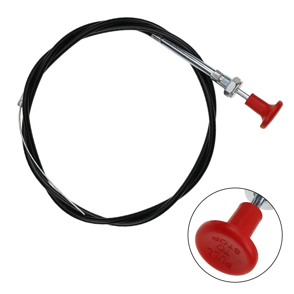Replacement Fuel Stop Cable E5NN9C331EA Compatible With For Ford Tractors 2000 2600 3000 Models Metal Material