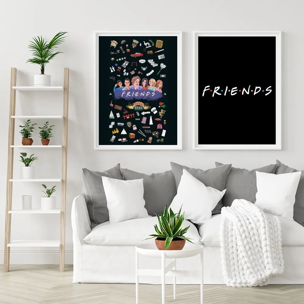 1pc Classic TV Show Friends Poster Good Quality Prints And Posters Vintage Room Home Bar Cafe Decor Aesthetic Art Wall Painting