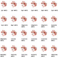 1900pcs Mega Electronic Component Kit Assortment, Capacitors, Resistors, LED, Transistors, Diodes, 1n270 Germanium, DC Jacks