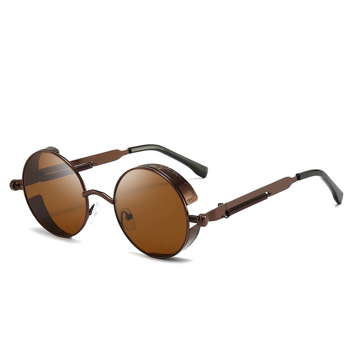 Retro-Punk-Sonnenbrille, runde, reflektierende Sonnenbrille für Männer und Frauen – Detail 10