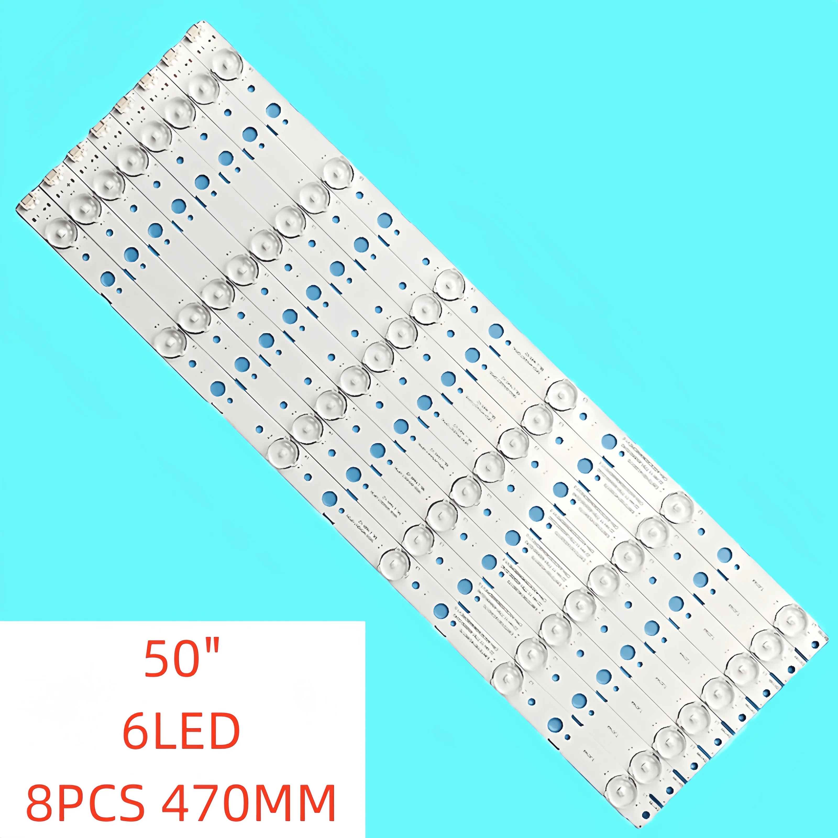 

8pcs 6lamp New LED Backlight Strip for 50M9 50X6 W50US 50US 50E388G 5850-W50007-0P00 7791-650000-D240 CRH-A50303008066BDREV1.0