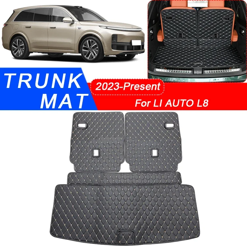 

Custom Car Trunk Main Mat For LI AUTO L8 2023 2024 2025 Waterproof Anti Scratch Non-slip Protect Cover Internal Auto Accessory