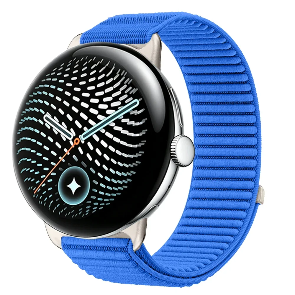 Nylon Braid Band For Google Pixel Watch 5/4 41mm 45mm Wave Pattern Smartwatch Watchband For Google Pixel Watch 3/2/1 Accessories