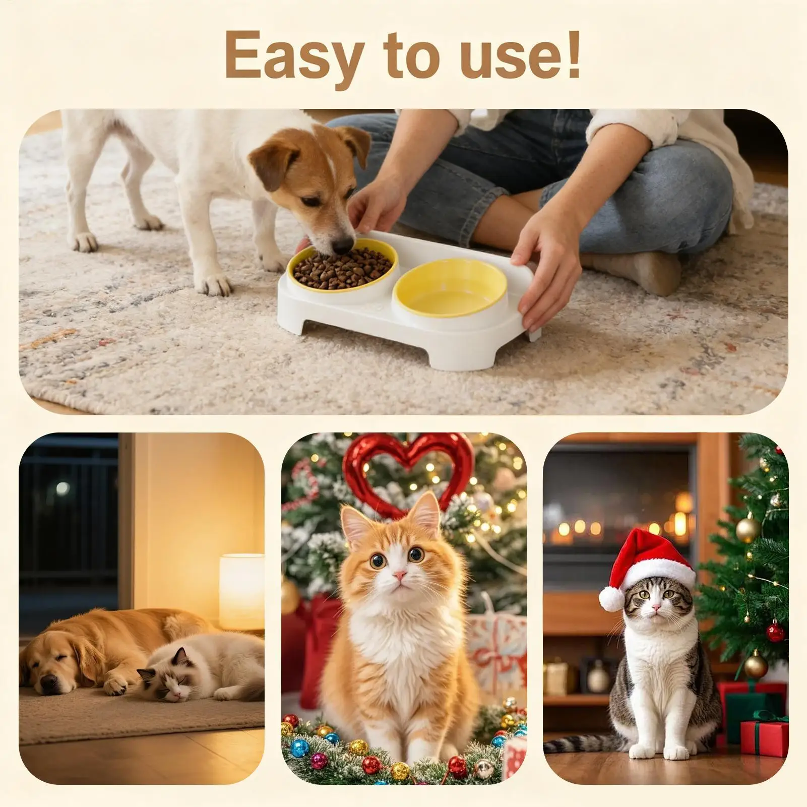 

Подставка для миски для корма для собак, наклонная нескользящая кормушка для воды, приподнятая миска для кошачьего корма, кормушка для собак для кормления котенка, щенка, маленького, среднего и большого размера