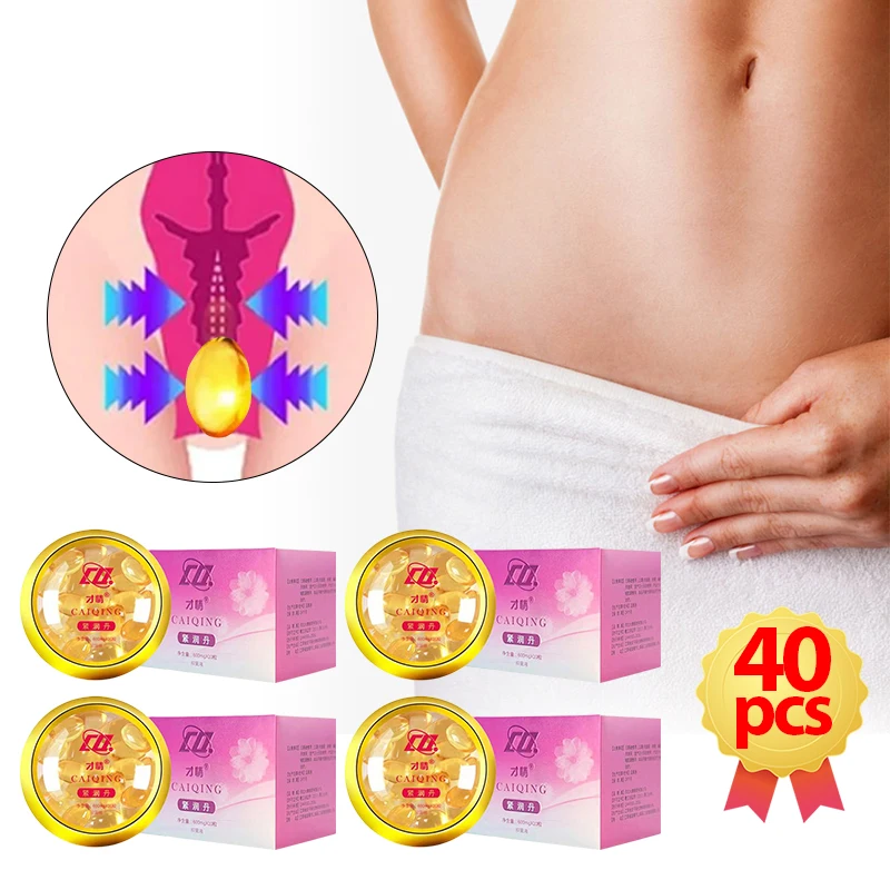 40Pcs Vaginal Tightening Capsules Women Private Vaginal Tighten Melts Vagina Shrinking Vaginale Narrow Gynecological Body Care