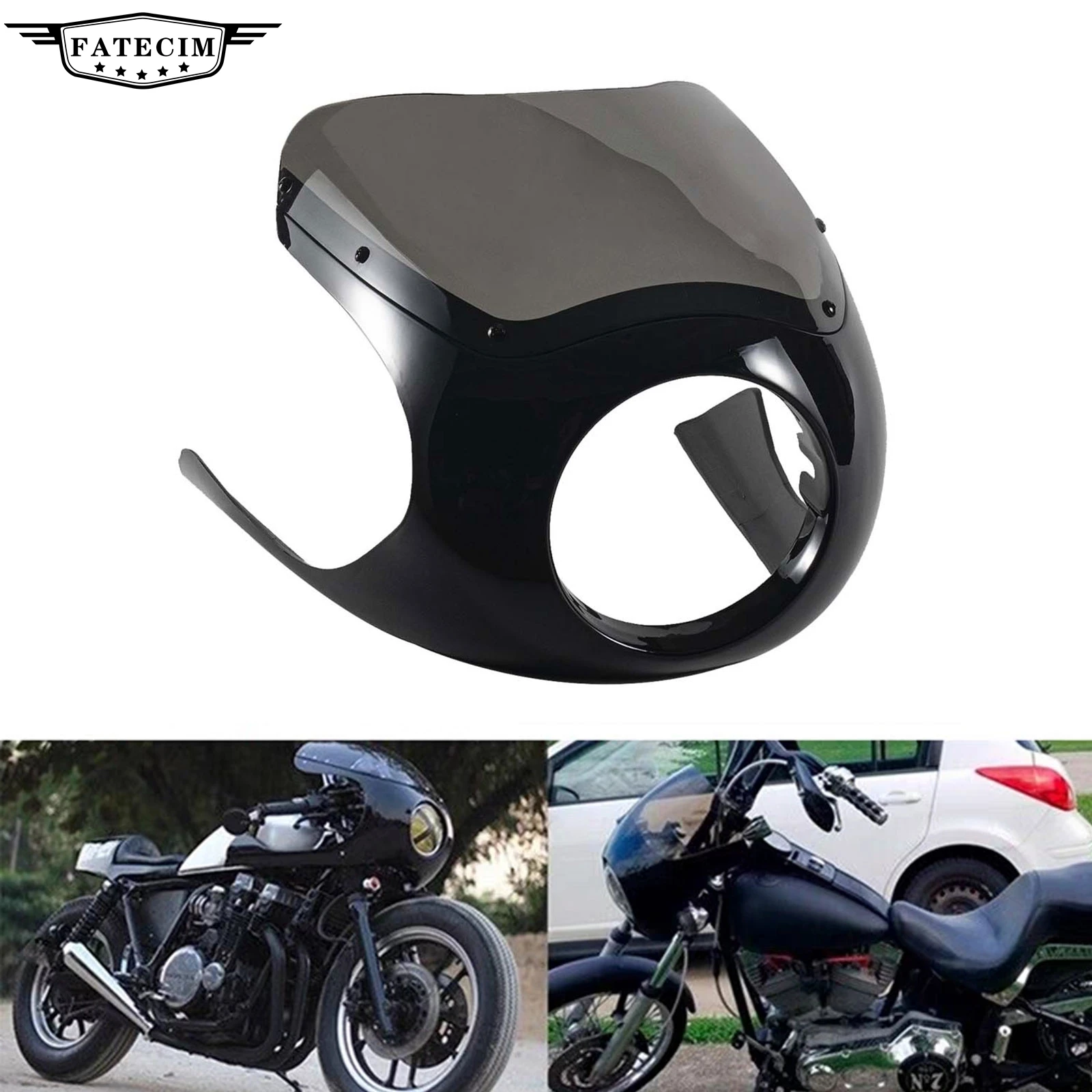 Cafe Racer Front Fairing Classic Rickman Style Motorcycle Fairing For Harley