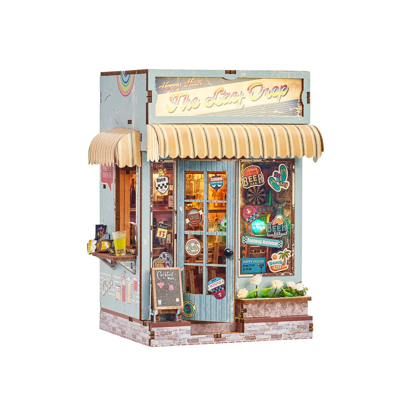 مجموعة بناء غلاف صغير ثلاثية الأبعاد يمكنك صنعها بنفسك حامل كتب نموذج صغير للهندسة المعمارية هدية يدوية إبداعية لمهرجان أعياد الميلاد 2025 #2