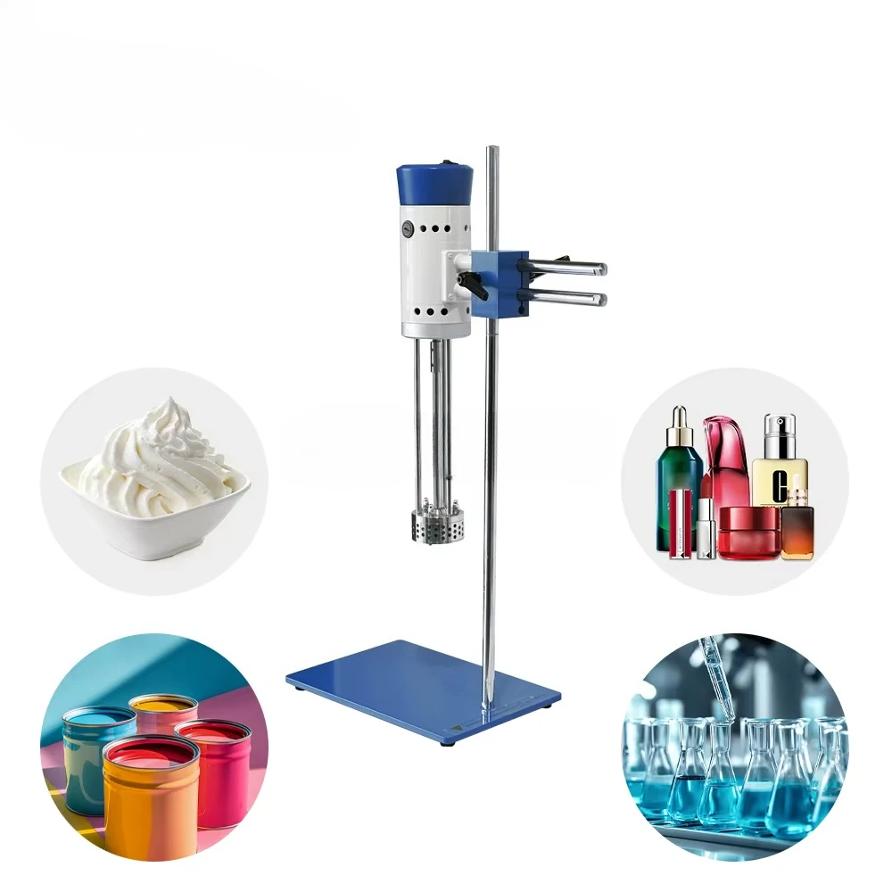 

Laboratory Cosmetics Ice Cream Emulsifier Mixer High Shear Dispersion Homogenizer Mixer Price High Shear Pigment Mixer