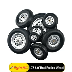 2Pc Solid Rubber Wheel With Aluminum Hub Tire 1.75
