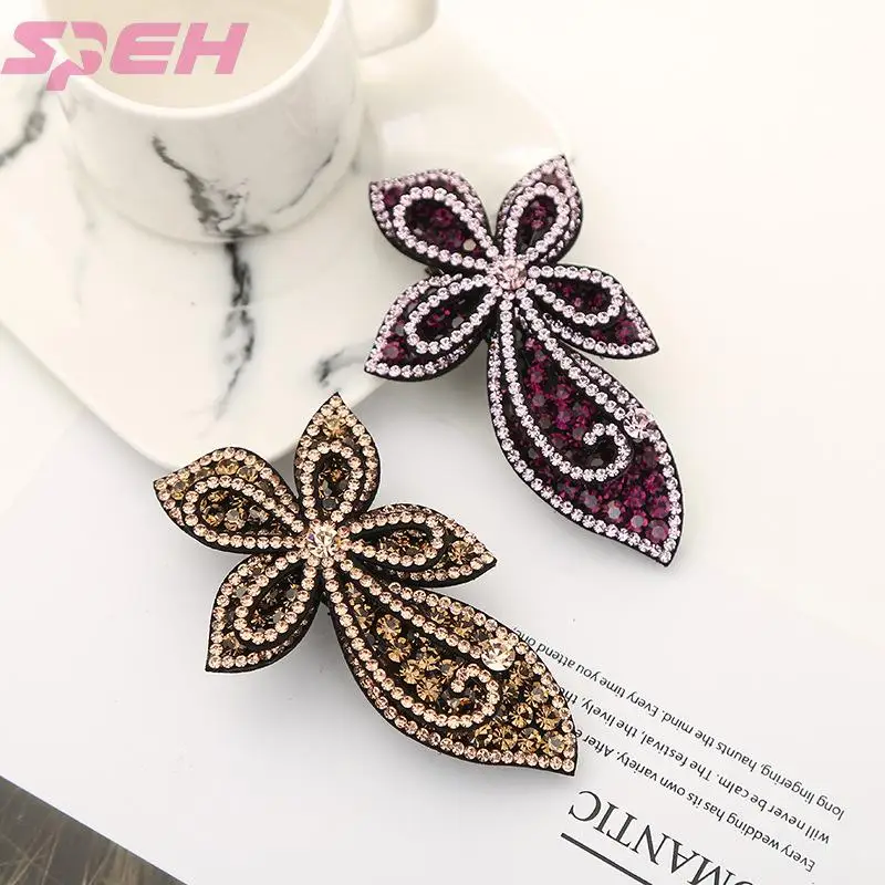 New fashion lady hairpin individuality creative set auger retro bang clip hair flowers