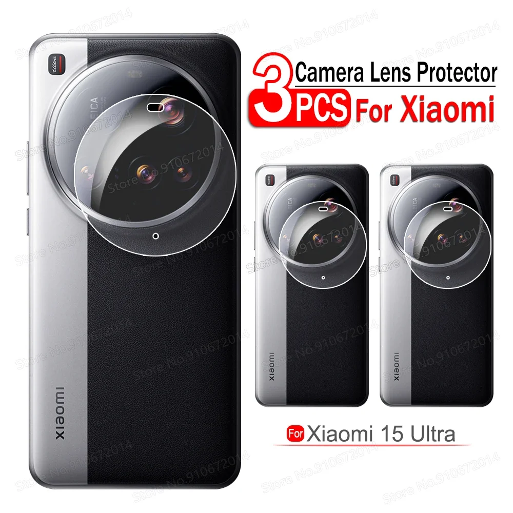 3PCS for Xiaomi 15 Ultra HD Back Camera Lens Protector for Xiaomi 15 14 13 Ultra Lite 13T 14T Pro Soft Lens Protector Not Glass