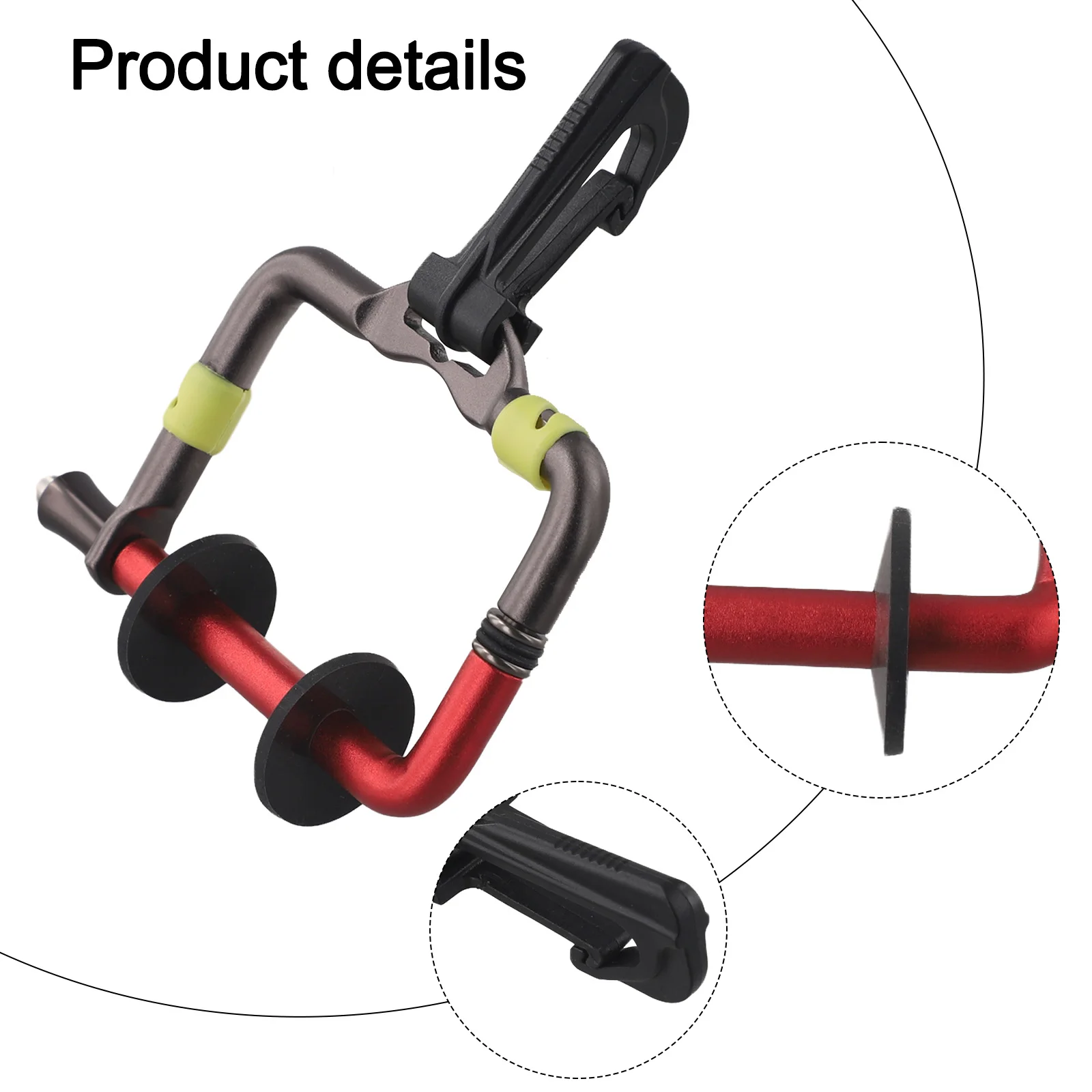 

Fishing Trip Fishing Tippet Organizer Aluminum Fishing Tool Red Lightweight Design Luminous Rubber Sleeve Self-Cutting Groove