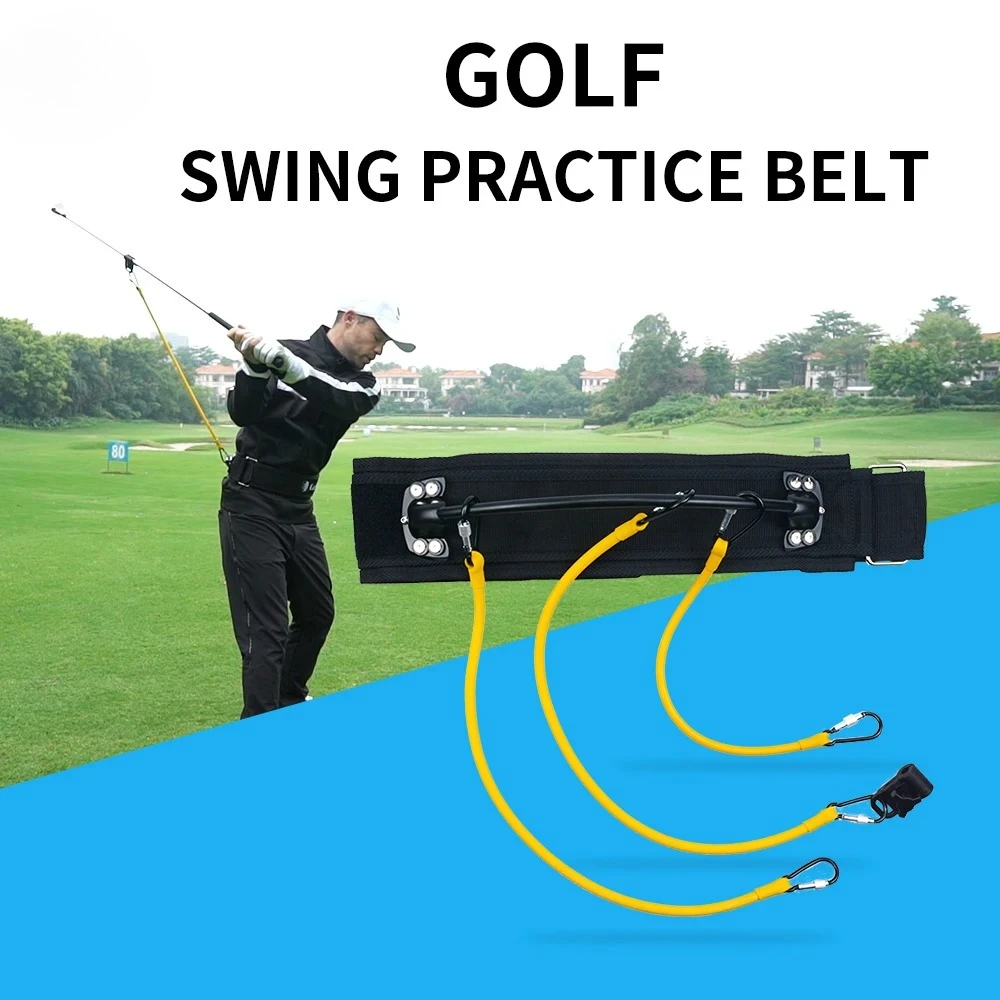

Caiton 1pc Golf Swing Trainer - Resistance Belt and Club Attachment - Long and Smooth Backswing for All Golfers