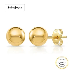 Ball Earrings 14K Gold Filled 2MM/3MM/4MM/5MM/6MM Ball Gold Jewelry Gold Stud Earrings Wholesale Bulk DIY Jewelry Findings