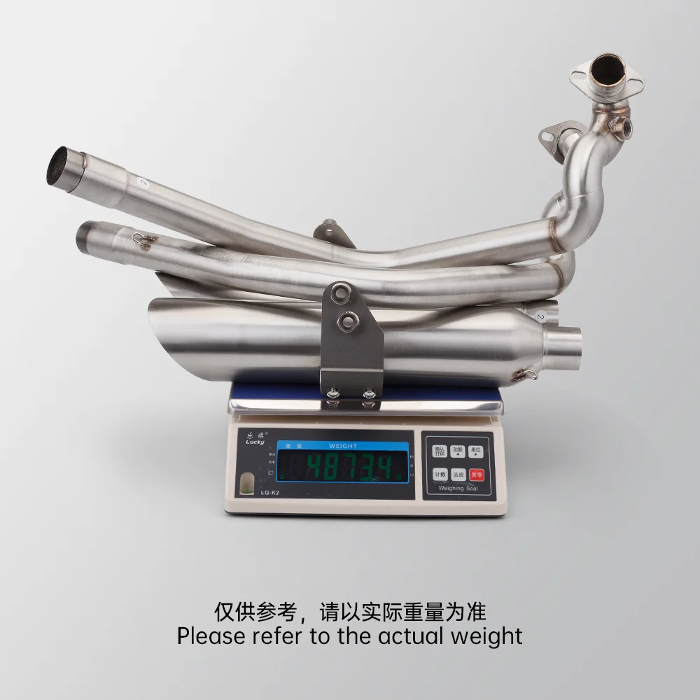 For Hanway YP500 Bob Dual Exhaust Pipe Full Escape Exhaust System Racing Line Origin Position
