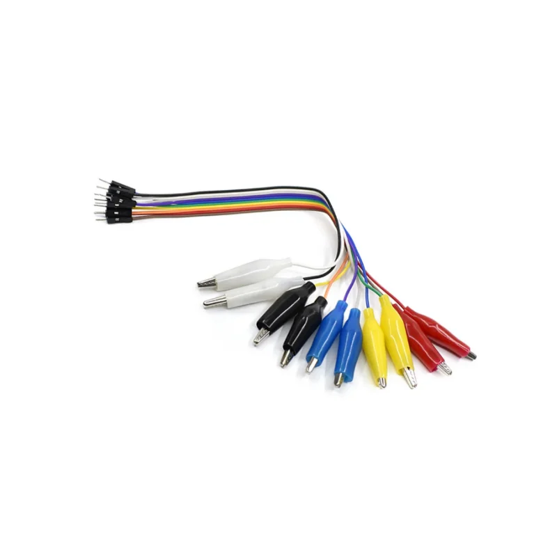 20/30cm Double Ended Alligator Clips Male Female Crocodile Clip Test Clip Dupont Line Jumper DIY Connection