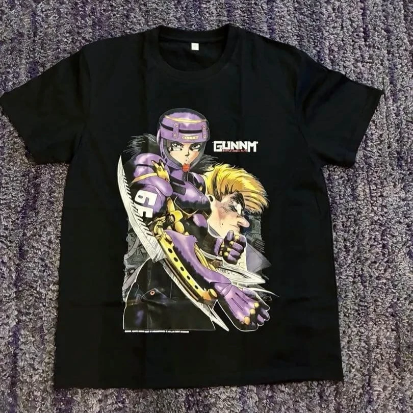 Battle Angel Alita   Gunnm Anime Graphic T-Shirt Cotton Men Women Streetwear Tee