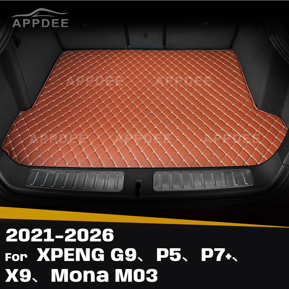 

For XPENG G9、P5、P7+、X9、Mona M03 2021-2026 Custom Car Trunk Mat Protective Pad Cargo Liner Auto Interior Accessories