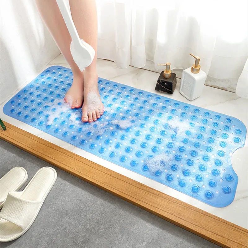 

Bathroom Doormats PVC Modern Simple Style Carpet Massage Suction Cup Absorbent Mat Shower Non-slip Flushable Skin-friendly Rug