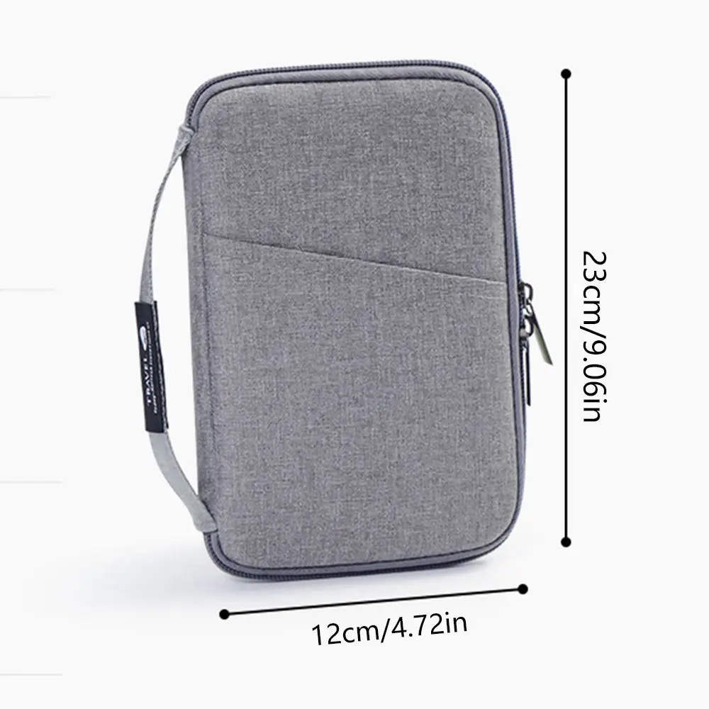 Accessori da viaggio Portafoglio da viaggio Porta biglietti in tessuto OX Porta passaporto per famiglia Custodia protettiva per passaporto con cerniera Custodia per documenti