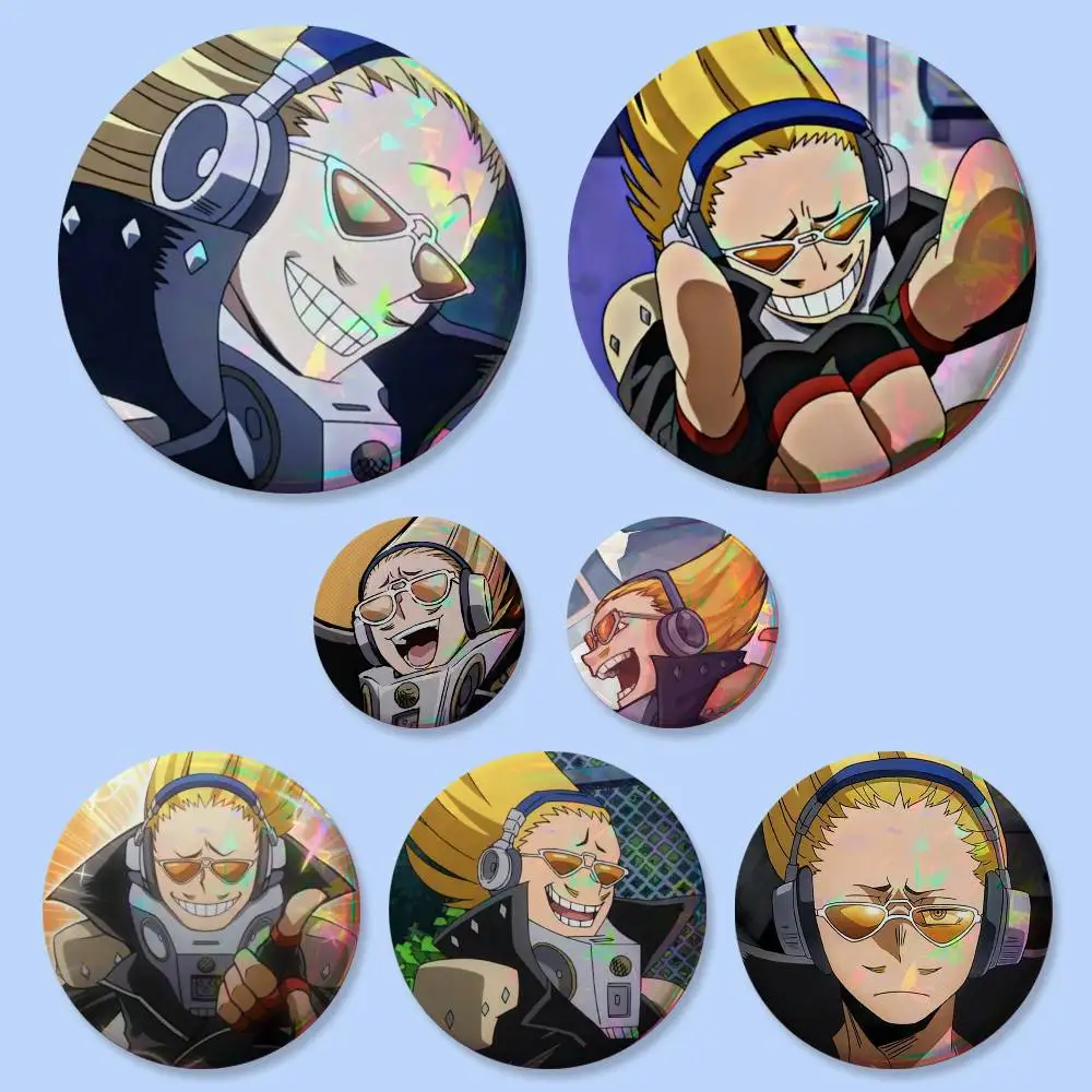 1pc Cartoon Character Present Mic Badges Button Round Creative Pin Brooch Badge Bag Decor Accessories Fans Collect Friends Gifts