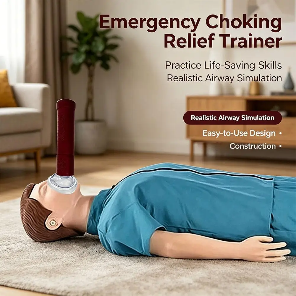 Choking Emergency Device Anti-Choking Rescue Kit First Aid Breathing Trainer Mask for School Training Adults Kids